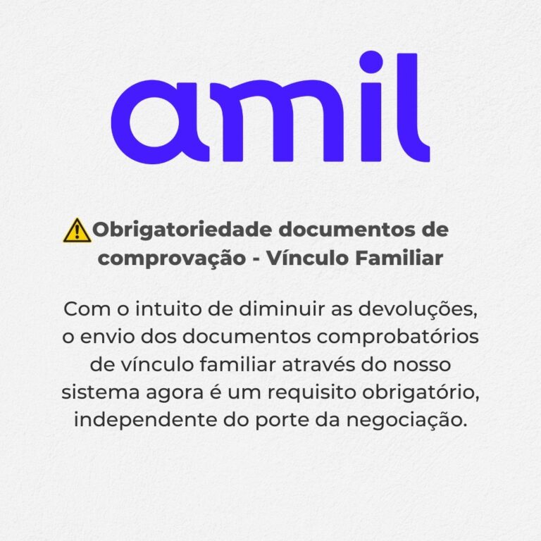 Amil documentos de vinculo